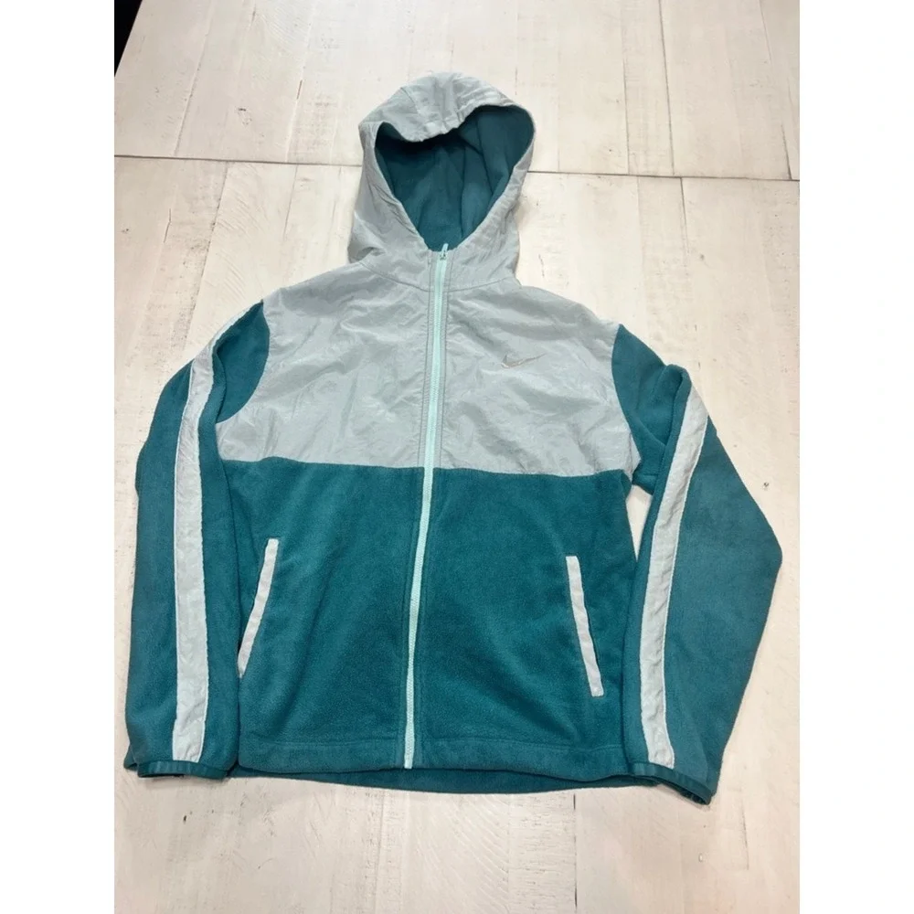 Nike Kids Dri-Fit Fleece Jacket Teal XL